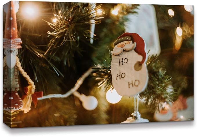 Amazon.com: NWT IDEA4WALL Canvas Wall Art Christmas Santa Claus Decor