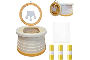 SunnySmile Portable Toilet for Kids,Portable Potty Seat for Toddler Travel,travel potty with Travel Bag, Applicable to Camping, Indoor/Outdoor Use, includes 75 Replacement Bags