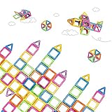 VFunix Magnetic Blocks Set Kids Magnetic Toys Construction Building Tiles Blocks for Creativity Educational - 66 Pcs