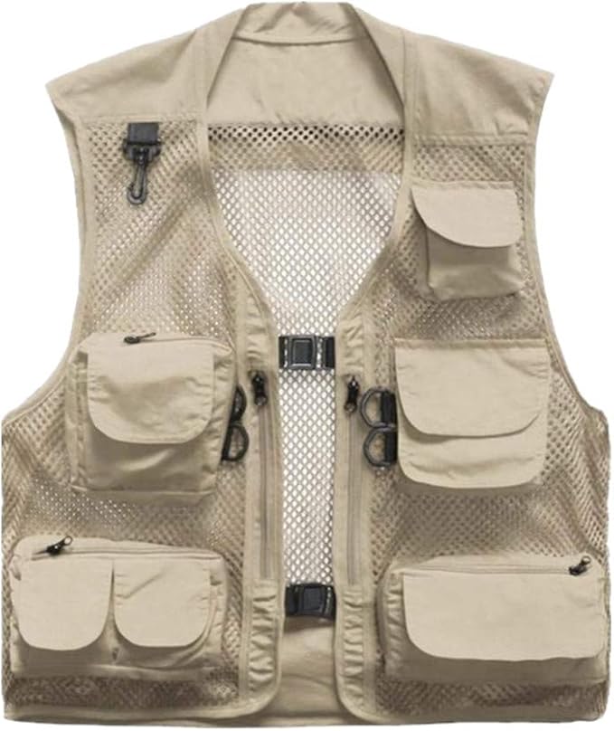 Plus size multipocket vest men fisherman vest Amazon.co.uk Sports