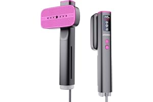 GROBELL Travel Garment Steamer for Clothes: 100V-220V Portable Hand Held 2 In 1 Steam Iron, 20s Smart Fast Heat Up Handheld C