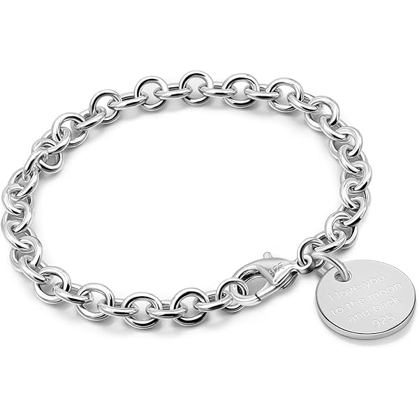 Vera Glam Heart Bracelet - 'I Love You' In 100 Languages Projection, Stainless Steel, Adjustable - View #3