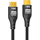 ZIKNYDO HDMI 2.2 Cable 5ft/1.5m (Ultra High Speed 96Gbps, 16K/10K/8K/4K, Dynamic HDR, HDR10+, Dolby Vision, Dolby Atmos, DTS:X, HDCP 2.2&2.3) Compatible with HDMI 2.1/2.0 Cord, PS5, Xbox, HDTV