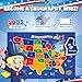Magnetic USA Map & President Puzzles for Kids