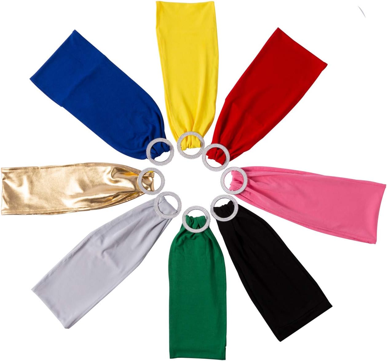 20PCS Spandex Chair Sashes | Chair Bands with Buckle Slider | for Wedding, Hotel, Banquet, Party Decorations | Without White Covers(Pink): Kitchen & Dining