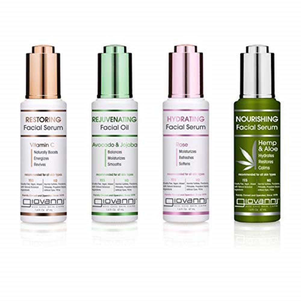 GIOVANNI Rejuvenating Facial Oil - Avocado & Jojoba, Balances Moisturizes and Smooths, 1.6 Fl Oz: Beauty