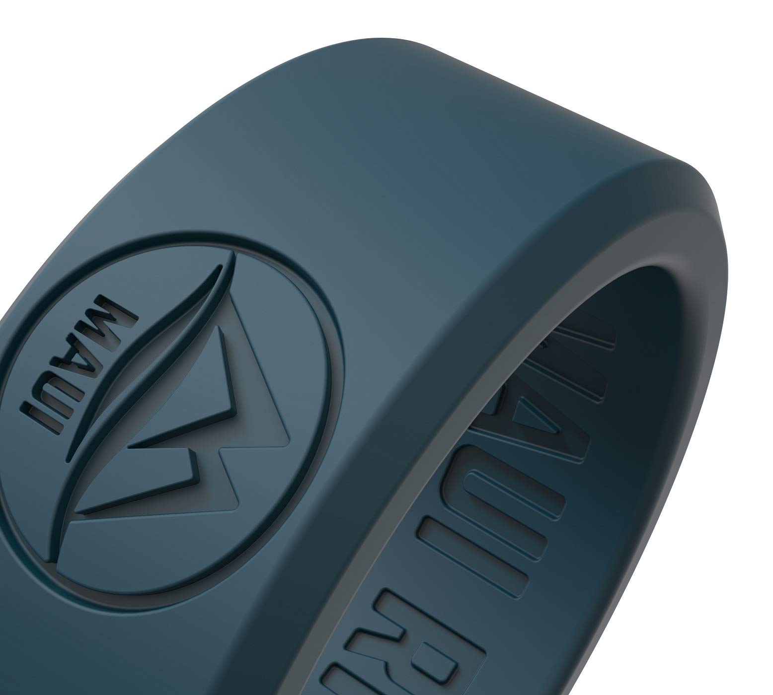 MAUI RINGS BEST Silicone Wedding Ring by SOLID STYLE Engagement Rings Silicone Band for Men Wedding Rubber Bands Mens Ring Men Wedding Band SAFE ring Sport Gym (Gold/Blue/Green, 11)