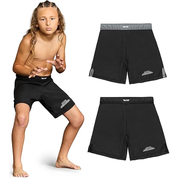 Amazon.com: 2BOLD MMA Shorts Kids Grappling, BJJ, JIU-Jitsu, NO-GI