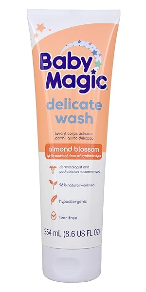 BABY MAGIC DELICATE WASH, GENTLY CLEANSES BABY WITHOUT...