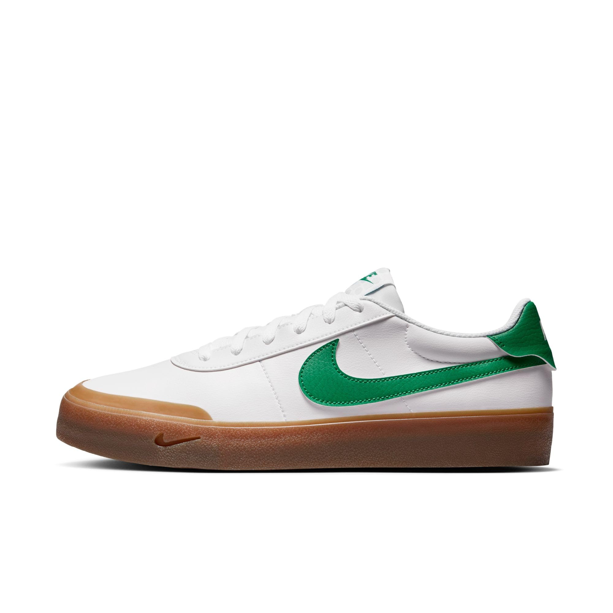 Nike Men's Court Shot Shoes, White/Malachite-Gum Med Brown, 12 Image