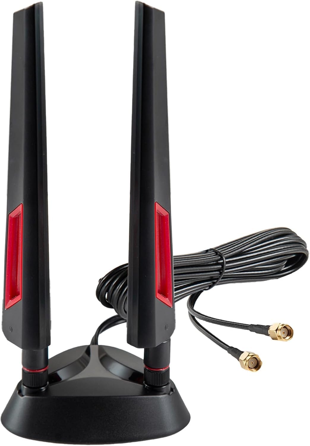 Photo 1 of WiFi 7 Antenna Magnetic Base 9dBi Antenna with RP-SMA Male Connector for WiFi 7 Router PC Desktop Computer PCI-E Card Asus Gigabyte Gaming Motherboard, Eifagur