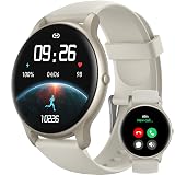 Parsonver Smart Watch(Answer/Make Calls), Smartwatch for Women Men, 100+ Sport Modes/Heart Rate/Blood Oxygen/Sleep Tracker, Pedometer, IP68 Waterproof Fitness Tracker for Android iPhone, Starry Silver