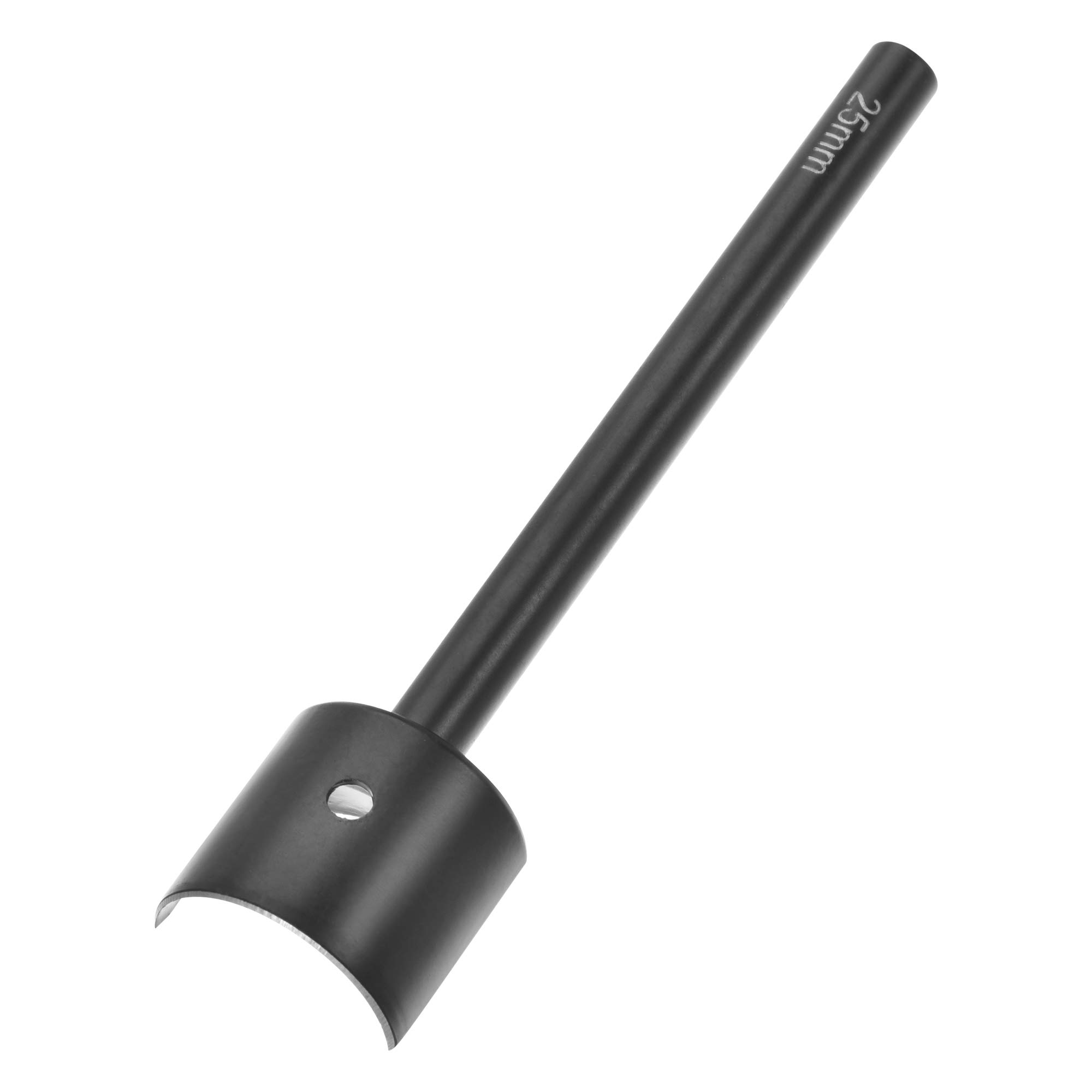 sourcing map Anti-Rust Half-Round Leather Cutter Punch 25mm Strap End Punch Tool for Crafting Strap Belt Wallet and Bag