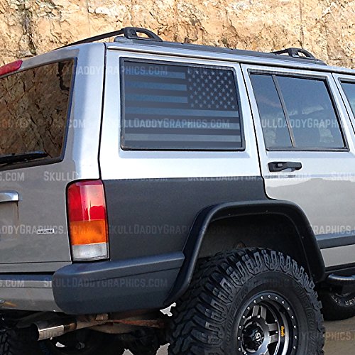 Skull Daddy Graphics XJ Window Flags to fit Jeep Cherokee 19872001 (XJ
