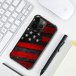 TnXee Compatible with iPhone 14 Case,Wood American