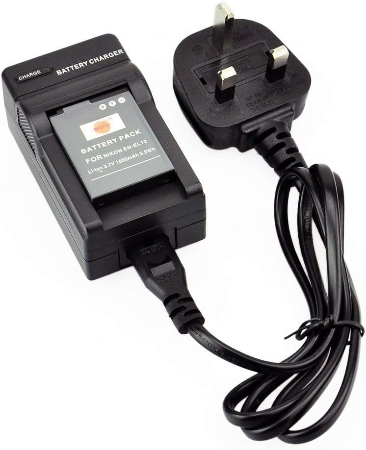 DSTE 2x EN-EL12 Rechargeable Li-ion Battery + DC03U Travel and Car Charger Compatible with Nikon Coolpix P340 S640 S800c S1000pj S1100pj S1200pj S9400 S9500 S9600 AW110 AW110s AW120s Digital Camera - Image 5