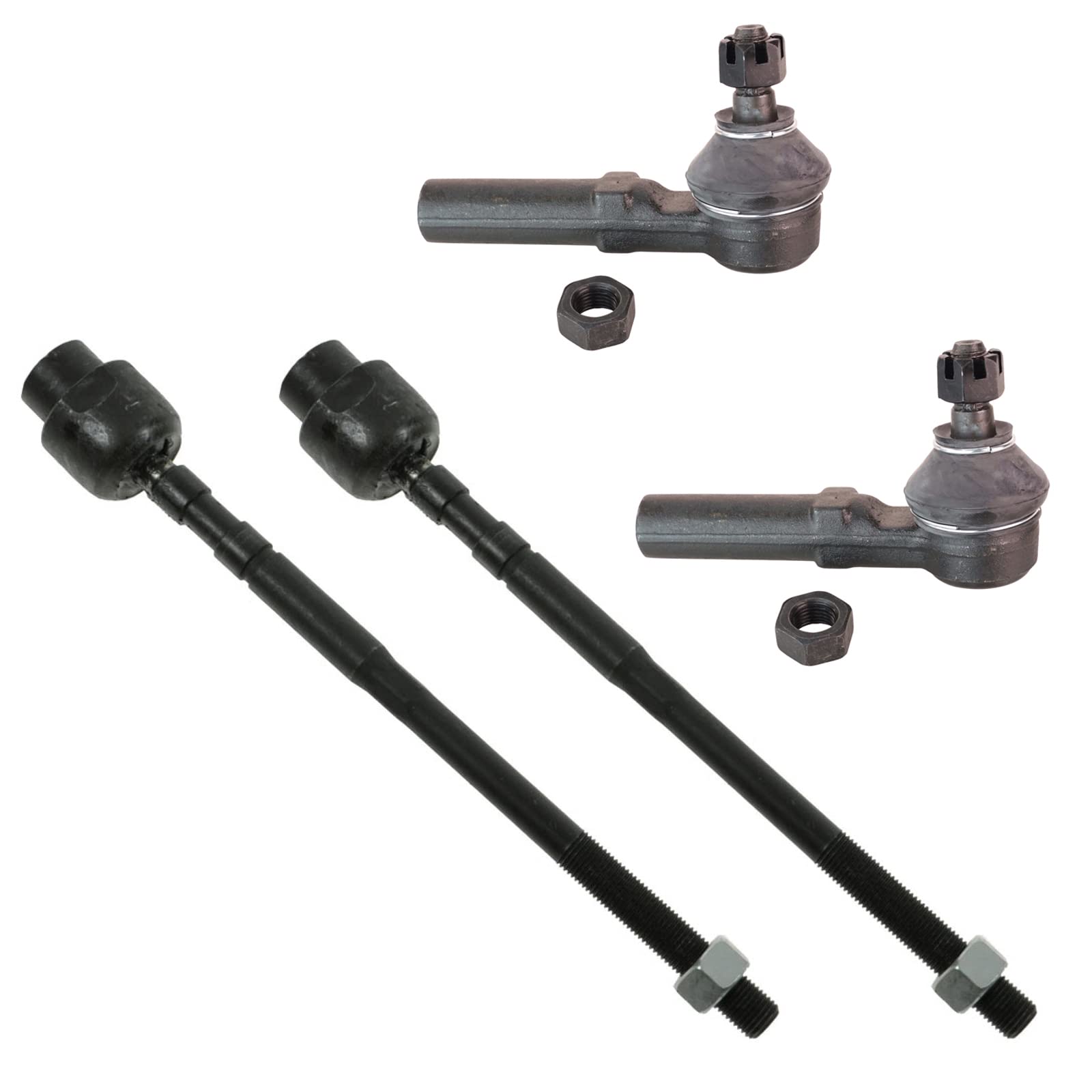 TRQ 4 Piece Front Inner & Outer Steering Tie Rod