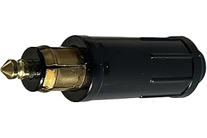 Male Power Socket Plug, Compatible with Case New Holland 86508819, Compatible with CAT 9R-7942, Din, Euro BMW, Takeuchi, 12V 
