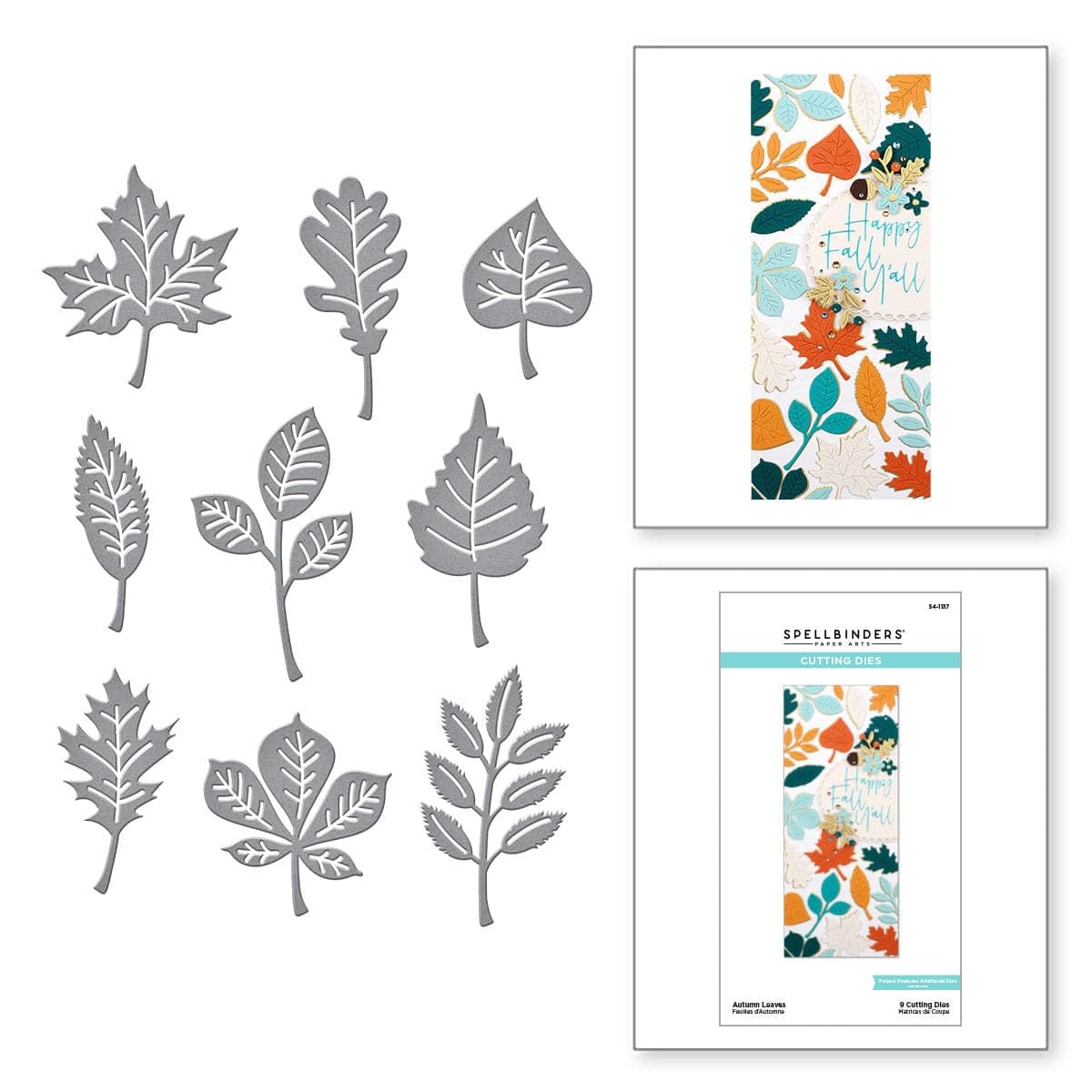Spellbinders Autumn Leaves, METAL