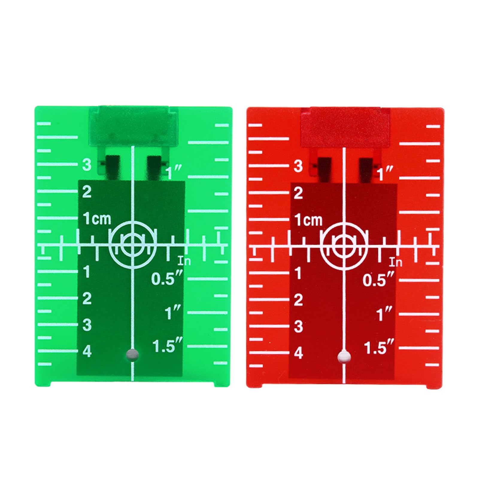 Laser Level, Magnetic Target, Crosshair Laser, Easy to Read Scale, Suitable for Alignment, 2 Pcs, Red+Green