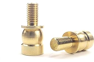 ECUDIS Lamp Shade Brass Risers Lamp Finial Extender, 2 Pack (Brass, 0.5 Inch)