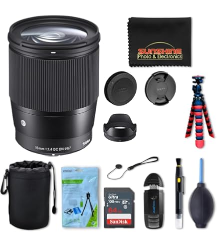 Amazon.com : SIGMA 16mm f/1.4 DC DN Contemporary Lens for Sony E