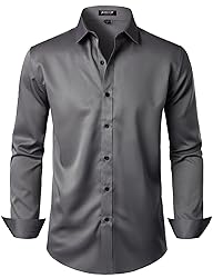 JEMITOP Men's Stretch Wrinkle Free Dress Shirts