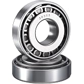 HIPicco 2 Pack 30305 Tapered Roller Bearing Cone and Cup Set | 25mm Bore 62mm OD 18.5mm Cup Width, Chrome Steel Taper Bearings Set, ABEC-3