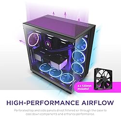 NZXT H9 Flow Dual-Chamber ATX Mid-Tower PC Gaming
