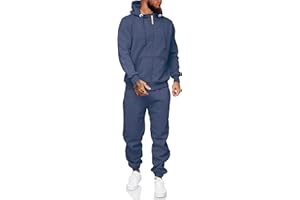 CUBECIRCLE Sweatsuits for Men 2 Piece Men's Jogging Tracksuit Set Hoodie Casual Athletic Long Sleeve Zipper Suit Set