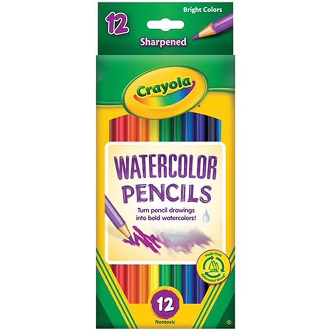 Crayola 12ct Watercolor Colored Pencils Toys & Games