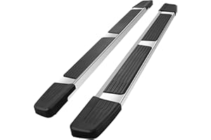 RHOBRA 6" Running Boards Compatible with 2019-2026 Chevy Silverado/Gmc Sierra 1500 Crew Cab, 20-26 Silverado/Sierra 2500hd 3500hd, Step Bars Side Steps Silverado Running Boards Crew Cab.