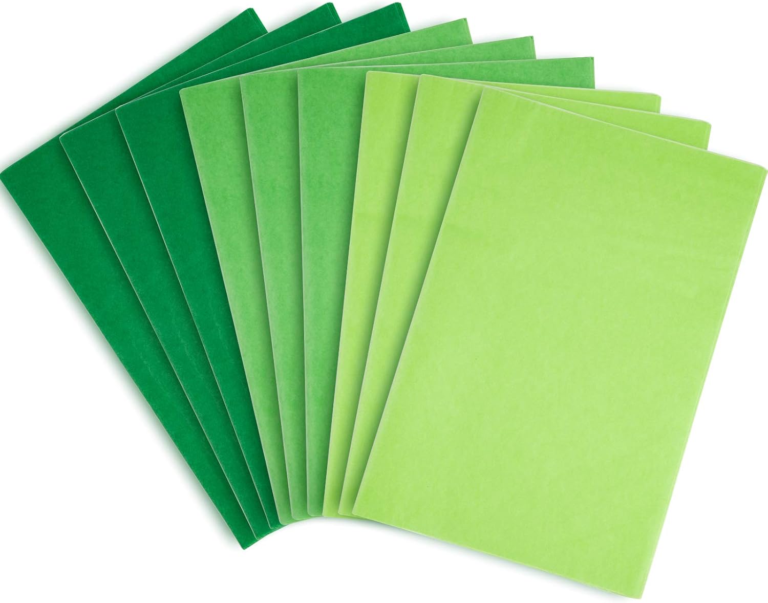 Whaline Assorted Green Tissue Paper 120 Sheet Gift Wrapping
