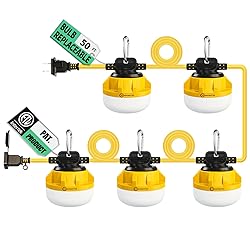 voominhtec 50FT Construction String Lights 50W