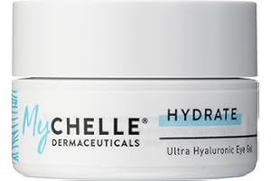 MyChelle Dermaceuticals Ultra Hyaluronic Eye Gel (0.45 Fl Oz) - Rich Hydration for Dry Skin with Vegan Hyaluronic Acid, Help Plump Skin and Help Reduce Appearance of Fine Lines and Wrinkles