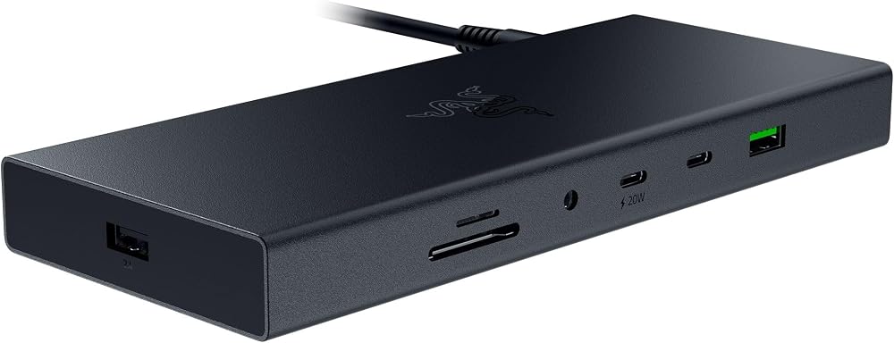 Razer USB 4 Dock 14-Port 40Gbps Dual Display 100W Charging Black