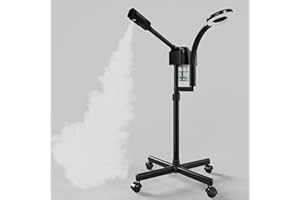 DRESS VOUS Facial Steamer with Magnifying Lamp, Professional Facial Steamer for Esthetician, 2 in 1 Facial Steamer for Face Professional, Face Steamer for Facial Deep Cleaning.
