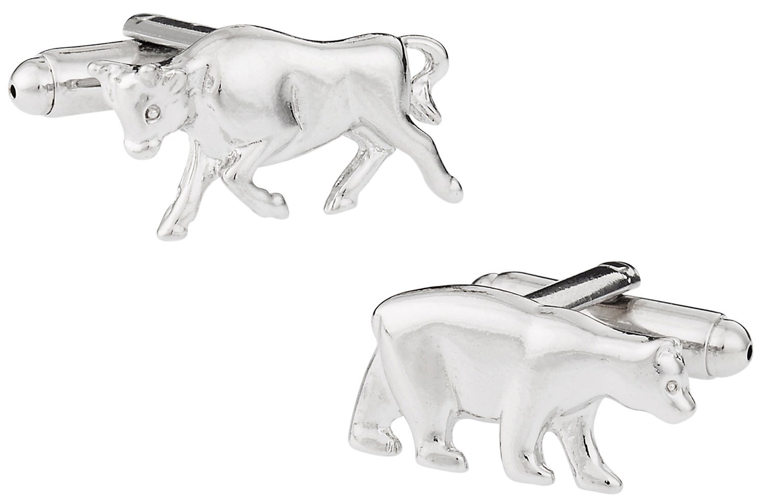 Stock Market Bull Bear Cuff links