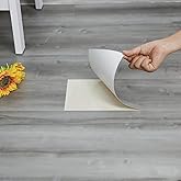 Peel and Stick Floor Tile, 10-Pack 15 Sq.Ft, Natural Grey Wood Grain Look | Self Adhesive and Waterproof for Transfer Bathroom, Kitchen, Living Room, Bedroom