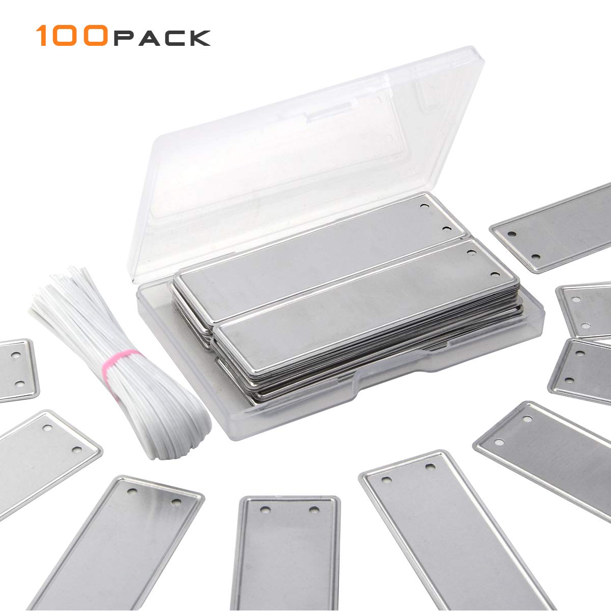 Plant Labels, Aluminum Tags With 6 Inch Wires (100) Garden " Outdoor eBay