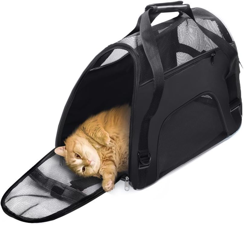 DONYER POWER Soft Sided Pet Carrier for Cats Comfort Airline Approved Under Seat Travel Tote Bag - Image 3