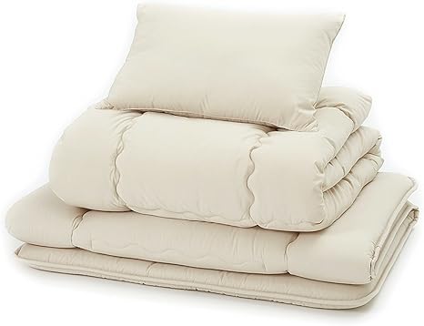 Amazon 西川リビング 布団 セット 3点 掛け布団 敷布団 枕 シングル 抗菌 加工 無地 アイボリー 29 布団セット オンライン通販