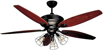 Noma Ceiling Fan With Lights Reversible Blades Dimmable Edison