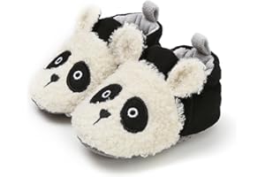 AKINGIO Baby Boys Girls Cotton Booties Non Skid Soft Sock Boots Infant Slippers Newborn First Walker Crib Shoes