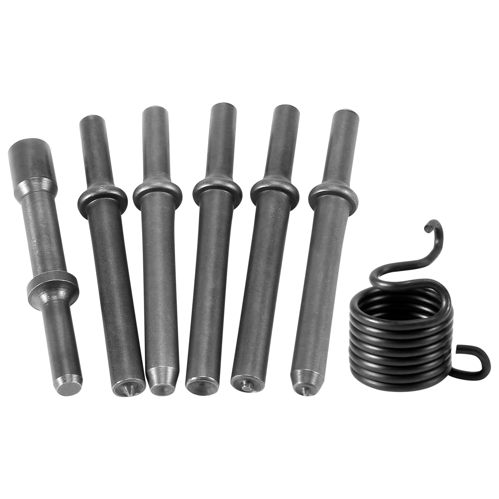 Hopbucan 7 Pcs Great Heavy Duty Smoothing Pneumatic Air Rivet Hammer Tools Kit