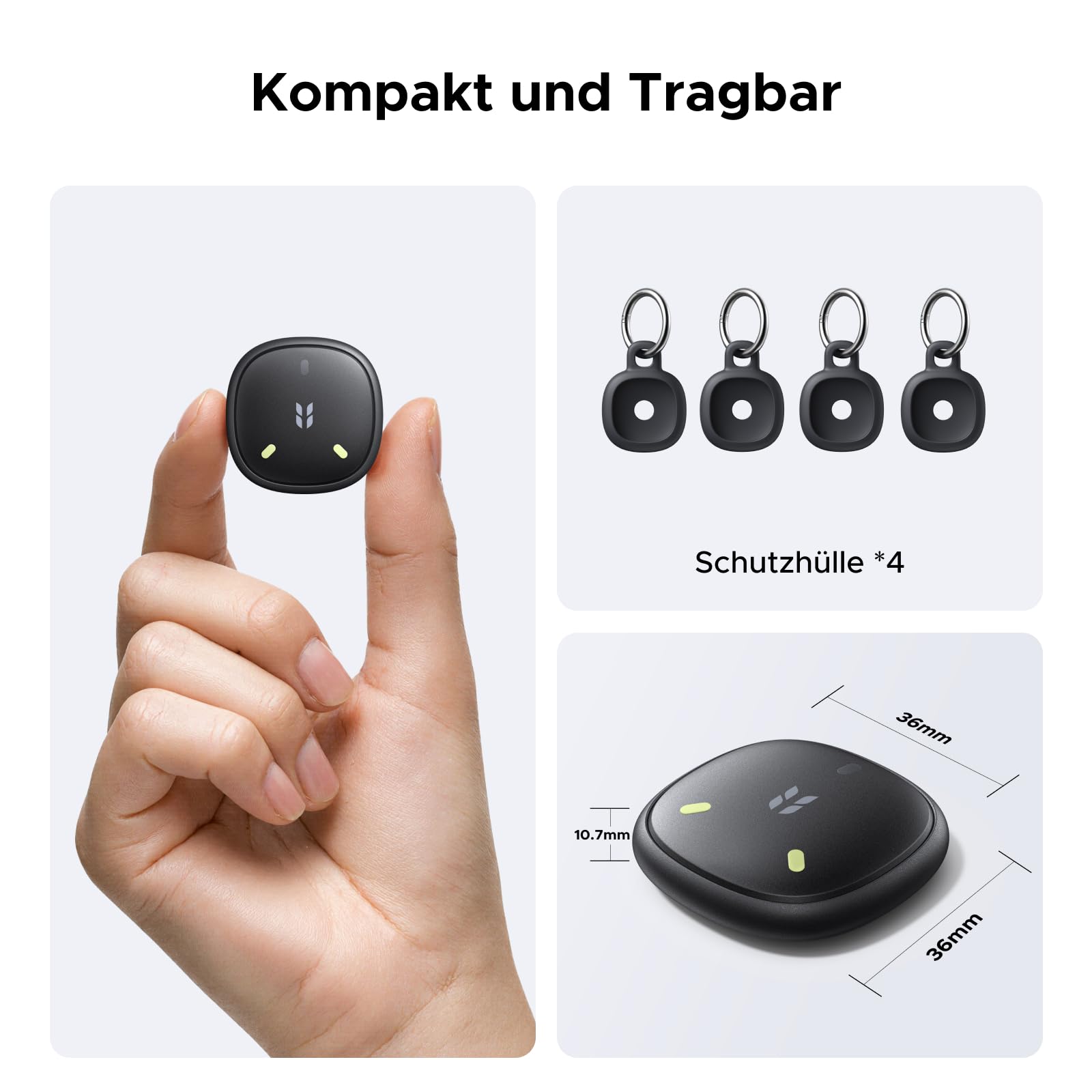UGREEN FineTrack Mini Duo 2 Tracker kompatibel mit iOS & Android, 4 Pack 7