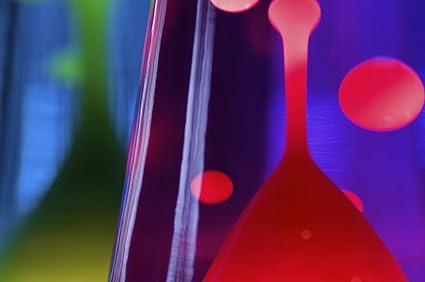 DBLV ® - Große Lavalampe Lavaleuchte ROT BLAU - inkl. Leuchtmittel