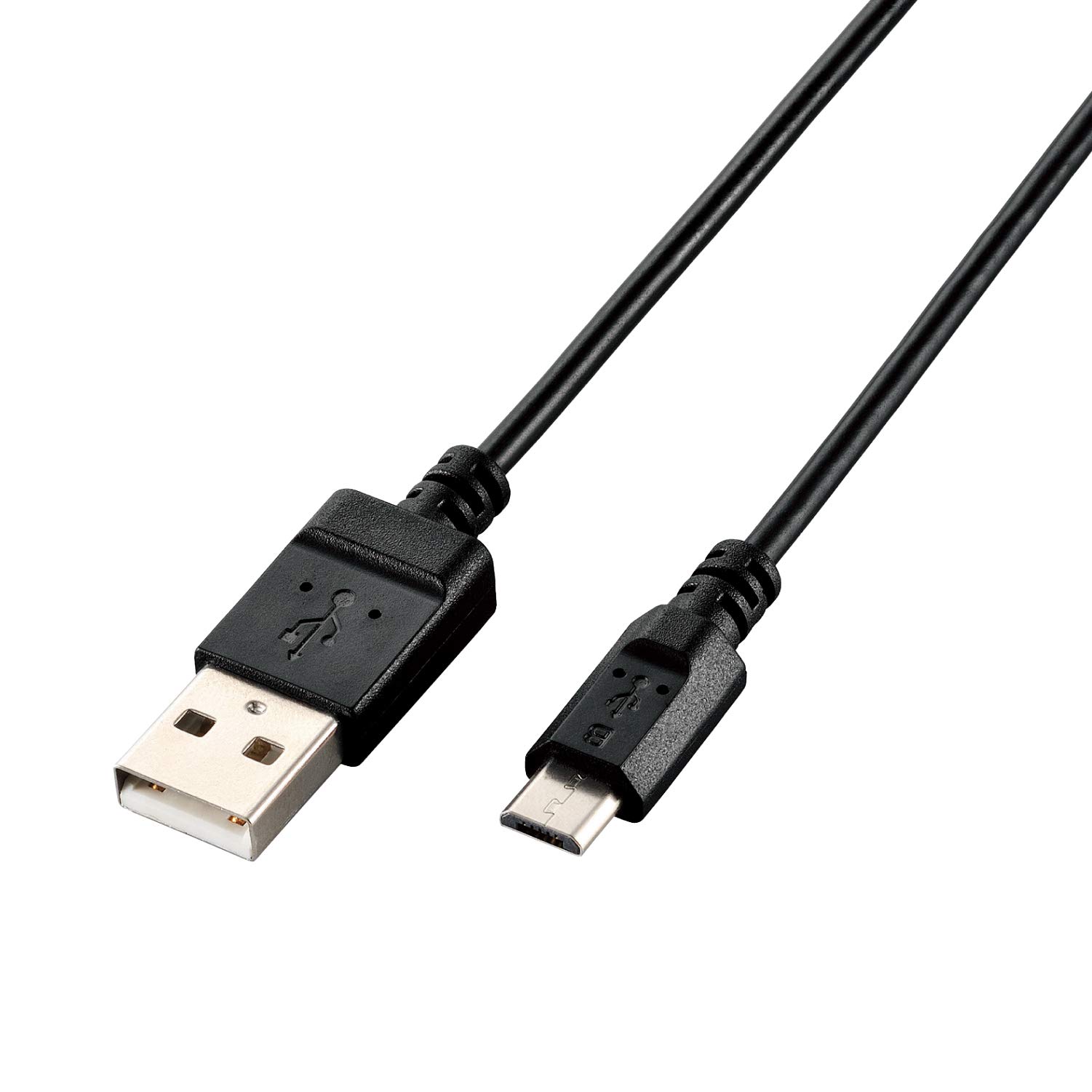 エレコム エコ USBケーブル 2.0 A-microB 0.9m U2C-JAMB09BK の商品画像