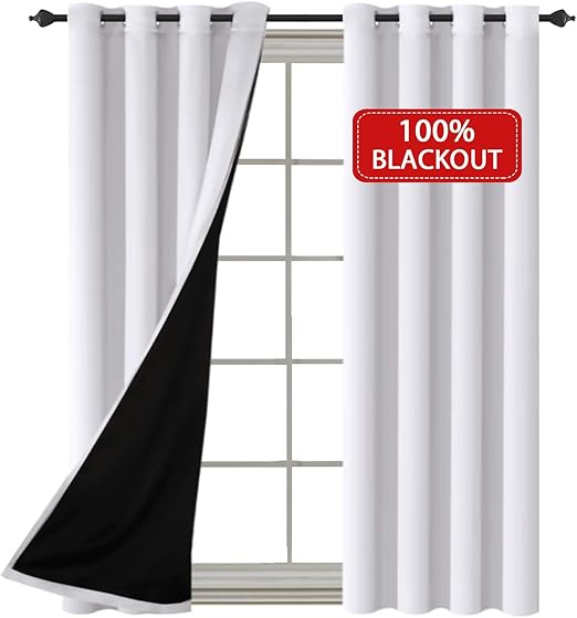 Amazon Com H Versailtex Premium Full Blackout Lined Curtains