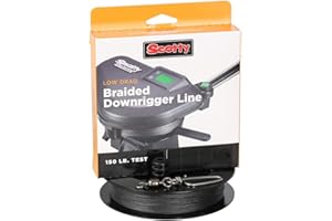 Scotty Low Drag Braided Downrigger Line, 150lb Test